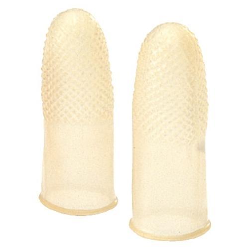 PLUS 35967)指サック アメ色 L  100個入 ( KM-103H ) プラス(株)