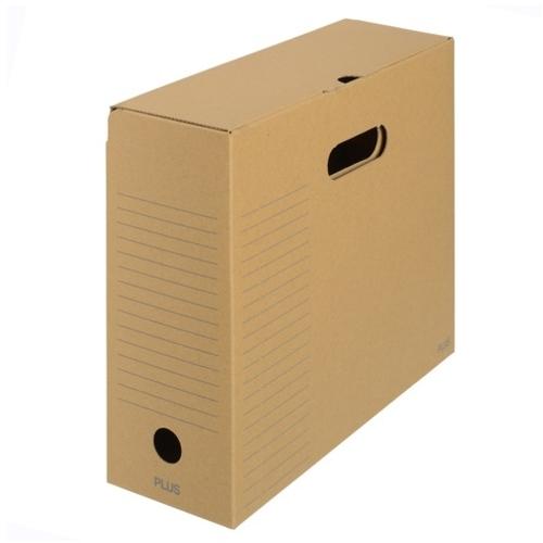 PLUS 78090)ボックスファイル FL-081BF 蓋付 A4E ( FL-081BF DGY...