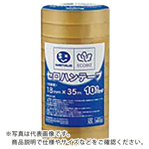 JTX 388547)セロハンテープ 18mm×35m10巻  ( B639J ) プラス(株)
