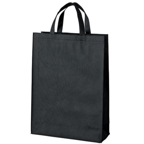 JTX 871060)不織布手提げバッグ中10枚ブラック  ( B451J-BK ) プラス(株)