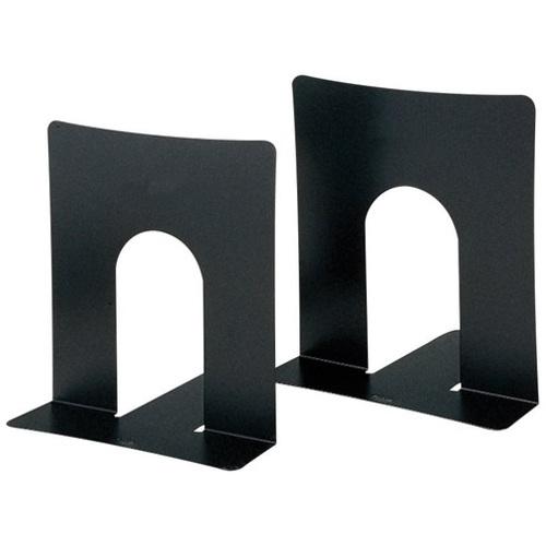 PLUS 36350)ブックエンド 幅広 BS-102 ブラック 2枚 ( BS-102 BK ) ...