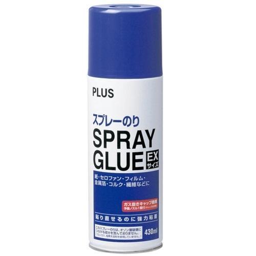 PLUS 28012)スプレーグルー  EXサイズ 430ml ( NS-003 ) プラス(株)
