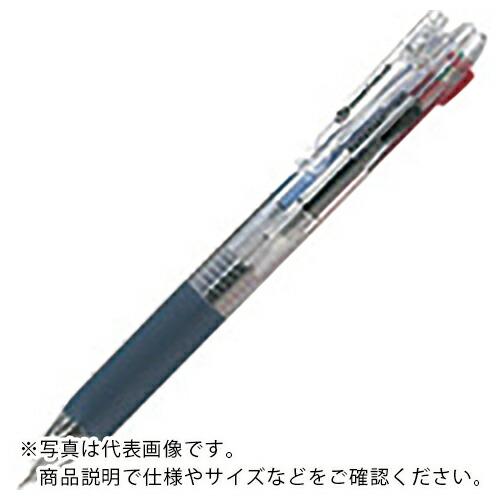 JTX 381351)多色ボールペン透明 4色   ( H038J-4C ) プラス(株)