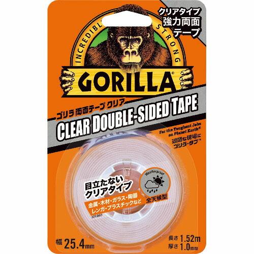 KURE 強力両面テープ ゴリラ両面テープ クリア 25.4mm×1.52m×厚さ1.0mm ( N...