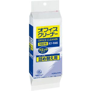 KOKUYO オフィスクリーナ詰替え用ウェットタイプ 100枚入 オク-R46 ( 51193126 ) コクヨ(株)｜orangetool