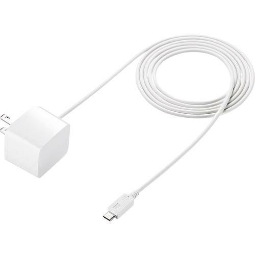 SANWA microUSBケーブル一体型AC充電器(2.1A・ホワイト) ( ACA-IP45W ...