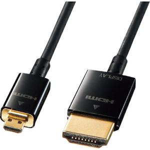 SANWA イーサネット対応ハイスピードHDMIマイクロケーブル5m ( KM-HD23-A50K )｜orangetool