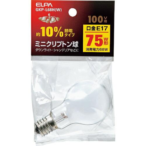 ELPA ミニクリプトン球 ( GKP-L68H(W) )