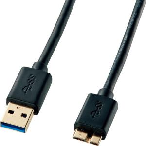 SANWA USB3.0マイクロケーブル(A-MicroB)1m ( KU30-AMC10BK )｜orangetool