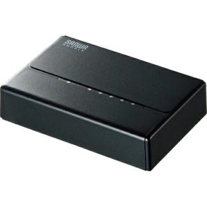 SANWA スイッチングハブ(5ポート・マグネット付き) ( LAN-SWHP501BK )｜orangetool