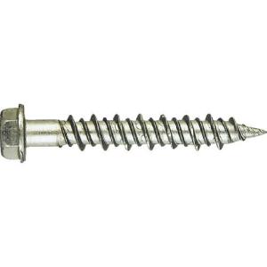 TRUSCO Pレスアンカー 六角頭 スチール 6X35 12本入 (コンクリート・ブロック・木材用/ねじ固定式 ) ( PHV-635BT (6X35 スチール 12ホンイリ) )｜orangetool