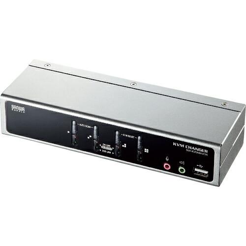 SANWA USB・PS/2コンソール両対応パソコン自動切替器(4:1) ( SW-KVM4HVCN...