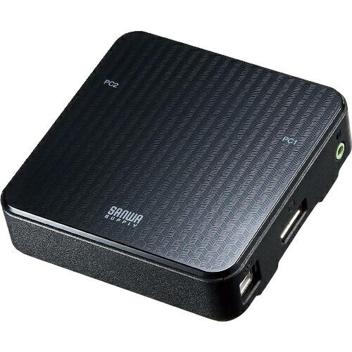 SANWA DisplayPort対応手元スイッチ付きパソコン自動切替器(2:1) ( SW-KVM...