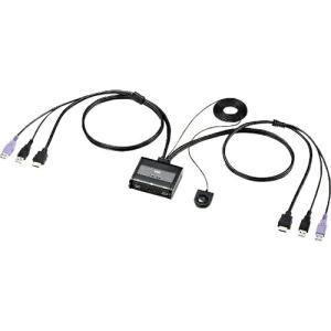 SANWA HDMI対応手元スイッチ付きパソコン自動切替器(2:1) ( SW-KVM2WHU )｜orangetool
