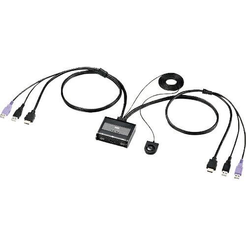 SANWA HDMI対応手元スイッチ付きパソコン自動切替器(2:1) ( SW-KVM2WHU )