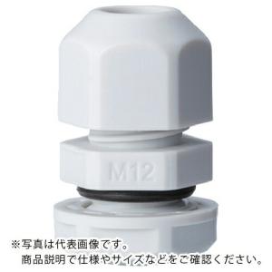 タカチ Mネジケーブルグランド 低価格タイプ ライトグレー ( RM12S-7S ) (株)タカチ電機工業｜orangetool