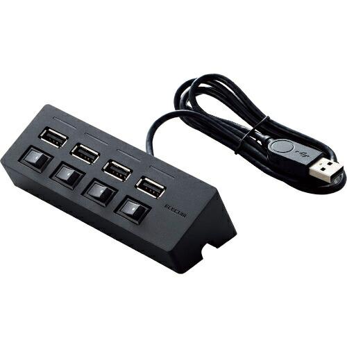 ELECOM 機能主義USBハブスイッチ付 ACアダプタ付 ( U2H-TZS428SBK )