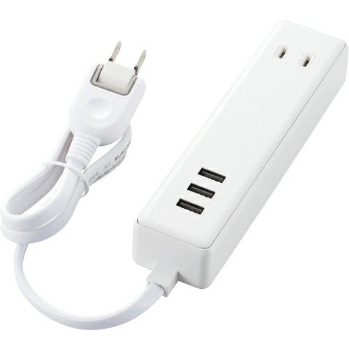 エレコム モバイルUSBタップ(ケーブル0.6m/2口+3ポート) ( MOT-U10-2306WH...