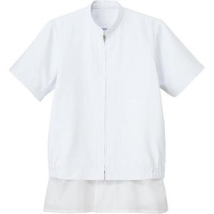 サンペックス クールフリーデ男女兼用半袖ジャンパー ホワイト 5L ( CD-637-5L ) (メーカー取寄)｜orangetool