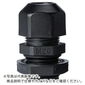 タカチ Mネジケーブルグランド 低価格タイプ ブラック ( RM20L-12B ) (株)タカチ電機工業｜orangetool