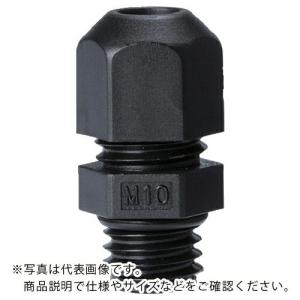 タカチ Mネジケーブルグランド 低価格タイプ ブラック ( RM10S-6B ) (株)タカチ電機工業｜orangetool
