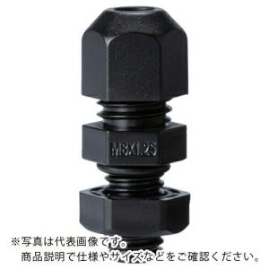 タカチ Mネジケーブルグランド 低価格タイプ ブラック ( RM8L-2.5B ) (株)タカチ電機工業｜orangetool