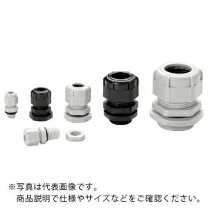 タカチ Mネジケーブルグランド 低価格タイプ ライトグレー ( RM8S-2.5S )｜orangetool