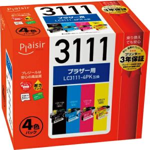 ELECOM プレジール 汎用インクカートリッジ ( PLE-BR3111-4P )｜orangetool