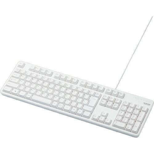 ELECOM 有線フルキーボード ( TK-FCM104WH )