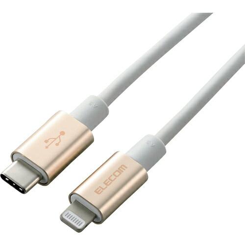 ELECOM USB-C to Lightningケーブル(耐久仕様) ( MPA-CLPS10GD...