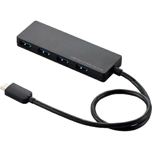 エレコム USB Type-C接続4ポートUSB3.1ハブ  ( U3HC-A430BBK )