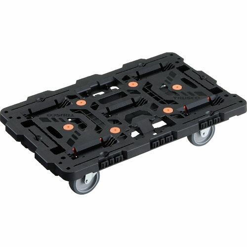 TRUSCO 連結式樹脂製平台車 ビートル 700X450 自在3輪 ( BT700J3-E100 ...