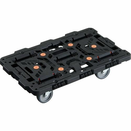 TRUSCO 連結式樹脂製平台車 ビートル 700X450 自在5輪 ( BT700J5-E100 ...