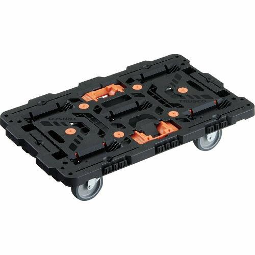 TRUSCO 連結式樹脂製平台車 ビートル 700X450 自在3輪 とめたろう付 ( BT700J...