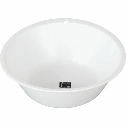 TONBO フロート洗面器 フック穴付 ホワイト ( 07741 ) 新輝合成(株)