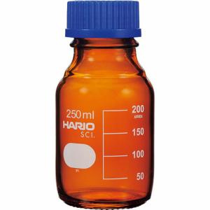HARIO ボトル 耐熱ねじ口瓶(茶) 250ml (NBB-250-SCI)｜orangetool