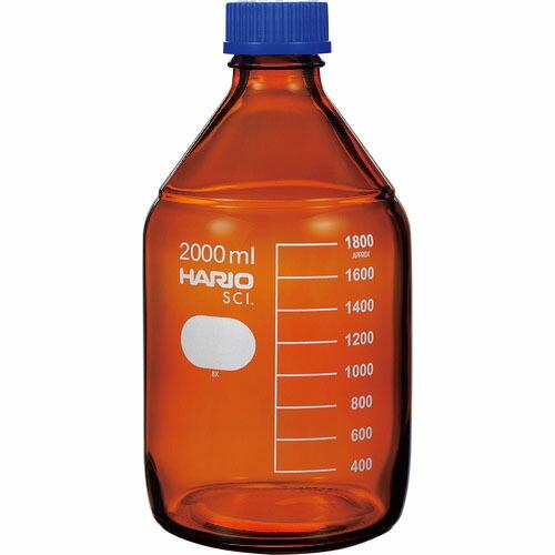 HARIO ボトル 耐熱ねじ口瓶(茶) 2000ml (NBB-2L-SCI)