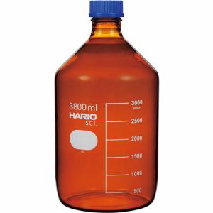 HARIO ボトル 耐熱ねじ口瓶(茶) 3800ml (NBB-3.8L-SCI)｜orangetool
