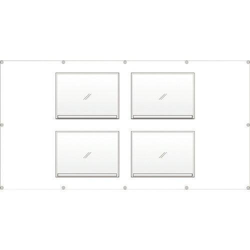ユニット フェンスポケットA3用紙4枚用 ( 383-781 ) ユニット(株)