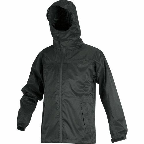 TRUSCO フードが回るストレッチレインスーツ ツバつき ブラック 3L ( NRSR-BK-3L...