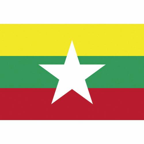 東京製旗 国旗No.2(90×135cm) ミャンマ- ( 426724 ) 東京製旗(株)