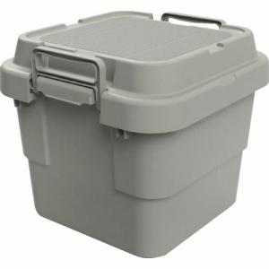 TRUSCO トランクカーゴ フラット天板仕様 30L グレー ( GYCF-30 ) トラスコ中山(株)｜orangetool