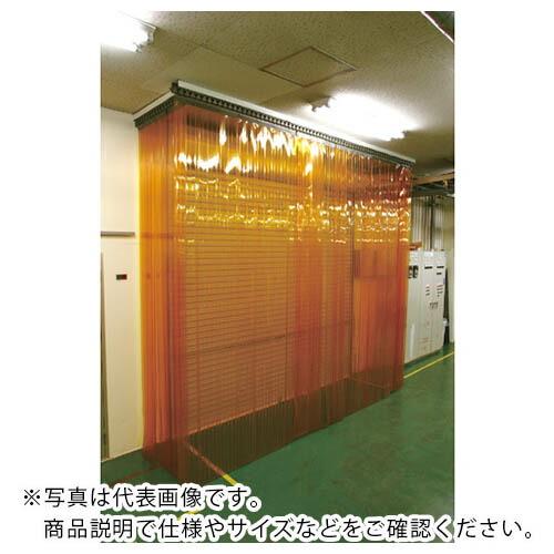 【SALE価格】TRUSCO ストリップドアシートセット 防虫オレンジ 厚み3mm幅300mm 取付...