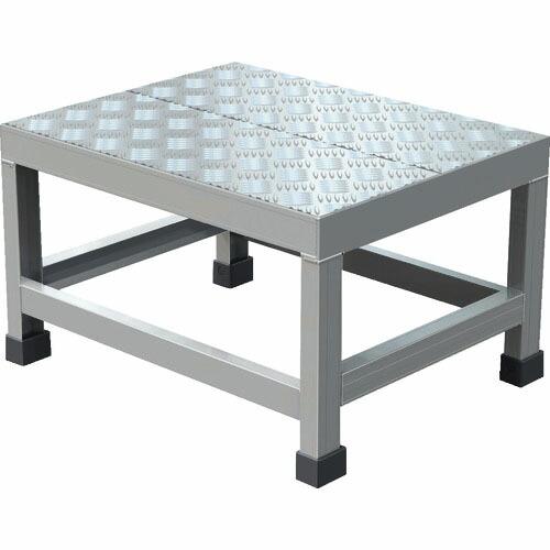 【SALE価格】TRUSCO アルミ製溶接一体構造型作業台 縞板タイプ 一段(完成品) W500×D...