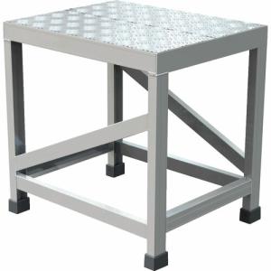 【SALE価格】TRUSCO アルミ製溶接一体構造型作業台 縞板タイプ 一段(完成品) W500×D400×H500 ( WTDBC-5450 )｜orangetool