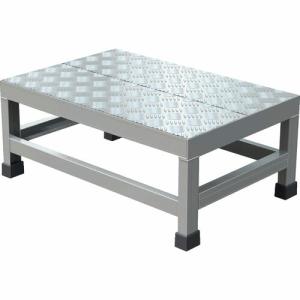 【SALE価格】TRUSCO アルミ製溶接一体構造型作業台 縞板タイプ 一段(完成品) W600×D400×H250 ( WTDBC-6425 ) トラスコ中山(株)｜orangetool