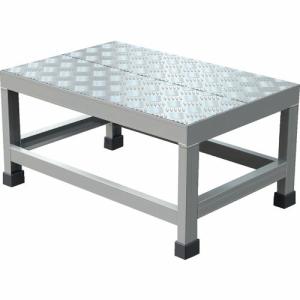 【SALE価格】TRUSCO アルミ製溶接一体構造型作業台 縞板タイプ 一段(完成品) W600×D400×H300 ( WTDBC-6430 ) トラスコ中山(株)｜orangetool