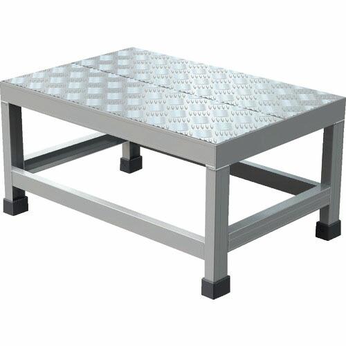 【SALE価格】TRUSCO アルミ製溶接一体構造型作業台 縞板タイプ 一段(完成品) W600×D...