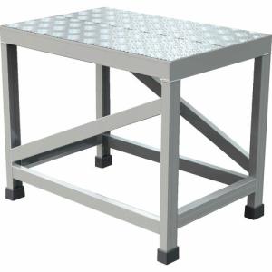 【SALE価格】TRUSCO アルミ製溶接一体構造型作業台 縞板タイプ 一段(完成品) W600×D400×H500 ( WTDBC-6450 ) トラスコ中山(株)｜orangetool