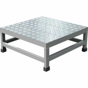 【SALE価格】TRUSCO アルミ製溶接一体構造型作業台 縞板タイプ 一段(完成品) W600×D600×H250 ( WTDBC-6625 ) トラスコ中山(株)｜orangetool